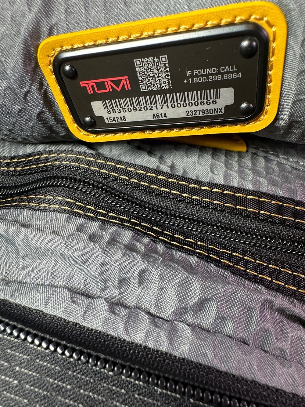 New Men’s TUMI Alpha Bravo Navigation Backpack Rucksack Black Brwn Nylon Leather - Picture 2 of 10